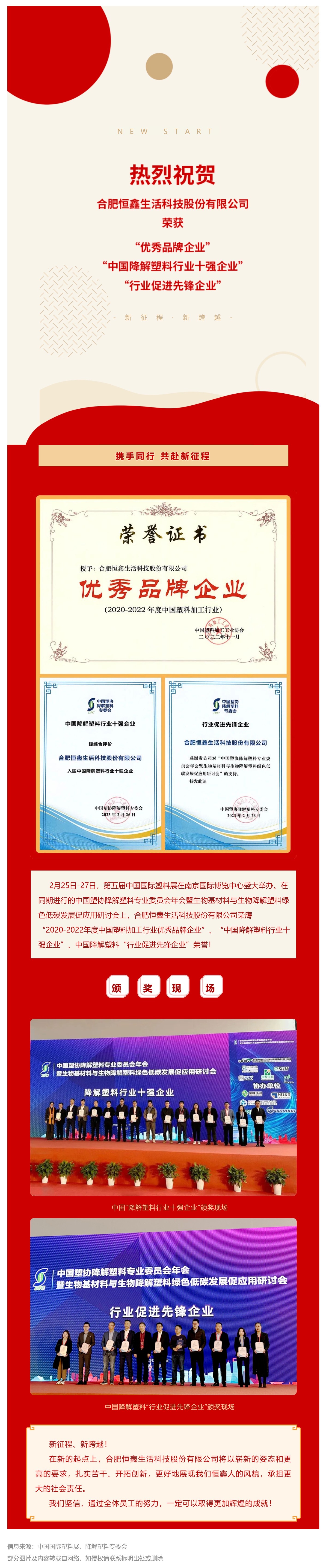 喜报 _ 合肥恒鑫生活科技股份有限公司荣获嘉誉_壹伴长图1.jpg
